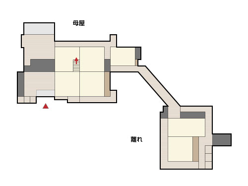 武家屋敷旧内山家の間取り図
