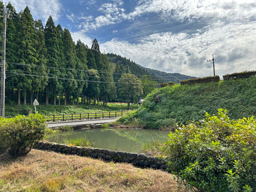 土塁の端