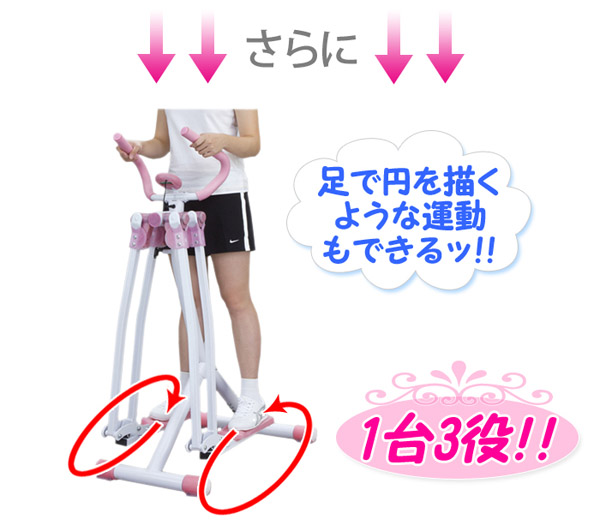 さらに足で円を描くような運動もできる