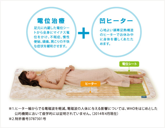 電位治療＋凹ヒーター