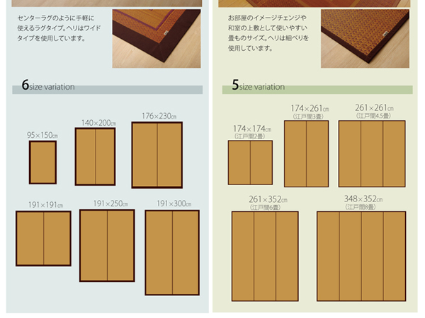 各サイズと寸法