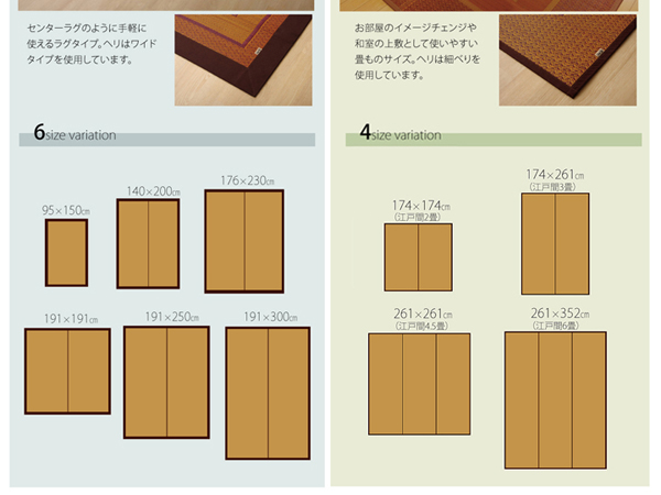 各サイズと寸法