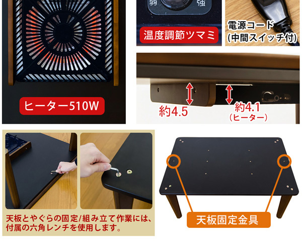 ヒーター部分