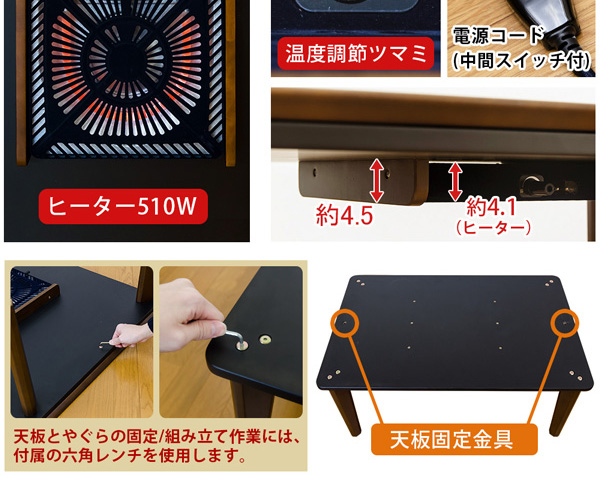 ヒーター部分